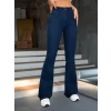 Kadın Yüksek Bel Paçaya Doğru Geniş Kot Pantolon