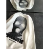 Kışlık Bisiklet Yaka Baskılı Sweatshirt - Beyaz