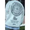 Kışlık Bisiklet Yaka Ön Ve Arka Baskılı Sweatshirt - Beyaz