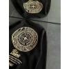 Kışlık Bisiklet Yaka Ön Ve Arka Baskılı Sweatshirt - Siyah