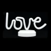 Neon Işıklı Love Yazılı Masa Gece Lambası