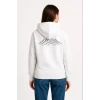 Nihilist Penguen Özel Tasarım Oversize Kapüşonlu Sweatshirt - Beyaz