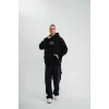 Polızeı Premium Kalite Kapşonlu Dijital Patchli Sweatshirt - Siyah
