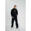 Polızeı Premium Kalite Kapşonlu Dijital Patchli Sweatshirt - Siyah