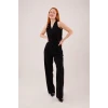 Premium Model Oturtmalı Siyah Pantolon