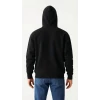Samuray Ninja Çift Kapüşonlu Zıp Fermuarlı Kanguru Cepli Tam Fermuarlı Hoodie Sweatshirt - Siyah