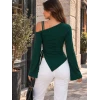Sandy Büzgülü İspanyol Kol Bluz