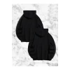 Sevgili Çift Kombini Örümcek Baskılı Kapüşonlu Sweatshirt Hoodie - Siyah