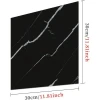 SİYAH MERMER DESENLİ ALÜMİNYUM PLASTİK DUVAR STİCKER (30*30)