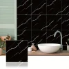SİYAH MERMER DESENLİ ALÜMİNYUM PLASTİK DUVAR STİCKER (30*30)