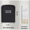 Siyah Şifreli Anahtar ve Eşya Saklama Güvenlik Kasası