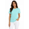 T-shirt Bisiklet Yaka Slim Fit Likralı Tişört Günlük Basic Body - Turkuaz