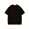 Thousand Baskılı Oversize Bisiklet Yaka T-shirt - Siyah