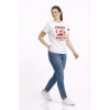 Türkiye World Cup 2026 Baskılı Tişört Futbol Temalı Forma T-shirt - Beyaz