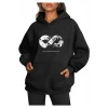 Üç İplik Kapşonlu 10 Kasıma Özel Sweatshirt - Siyah