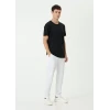 Unisex Basic Bisiklet Yaka Regular T-shirt - Siyah