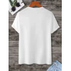 Unisex Baskılı Oversize T-shirt - Beyaz
