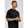 Unisex Baskılı Oversize T-shirt - Siyah