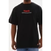 Unisex Baskılı Oversize T-shirt - Siyah