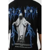 Unisex Baskılı Oversize T-shirt - Siyah