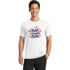 Unisex Bisiklet Yaka Baskılı Oversize T-shirt - Beyaz