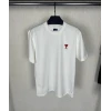 Unisex Bisiklet Yaka Baskılı Oversize T-Shirt - Beyaz