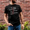 Unisex Bisiklet Yaka Baskılı Oversize T-shirt - Siyah