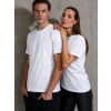 Unisex Kısa Kollu Bisiklet Yaka Basic Viskon Bluz