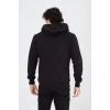 Unisex Tam Fermuarlı Kapşonlu  Sweatshirt - Siyah