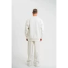 Uzun Kol Bisiklet Yaka Basic Sweatshirt - Beyaz