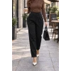 Yüksel Bel Pileli Paçalı Şık Pantolon