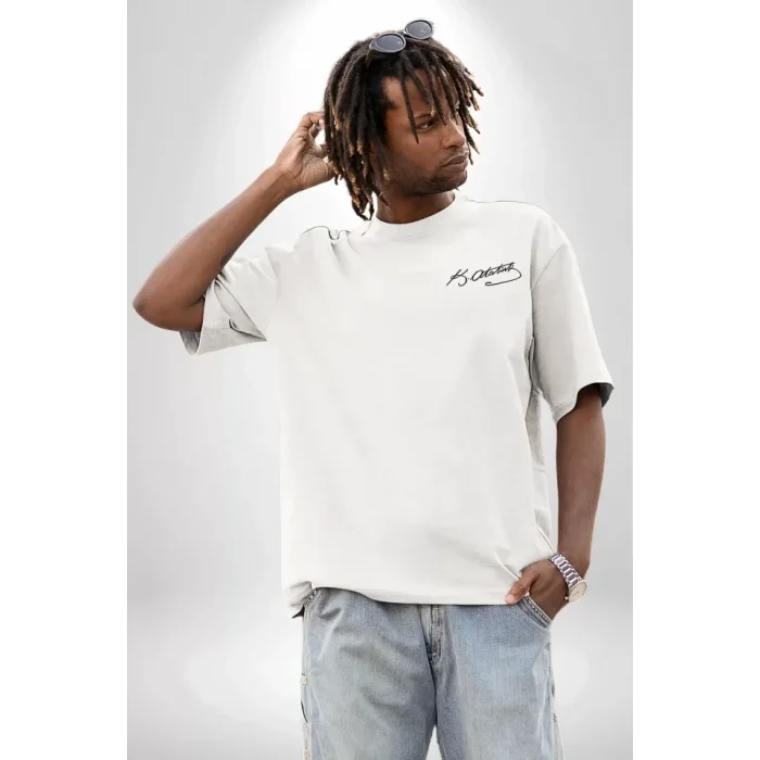 30 Ağustos Baskılı T-shirt - Beyaz