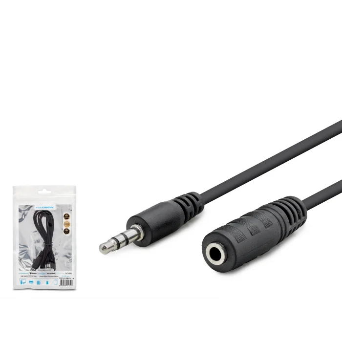 3.5 Mm Aux Uzatma Kablosu 1.2 M - Siyah HDX1004