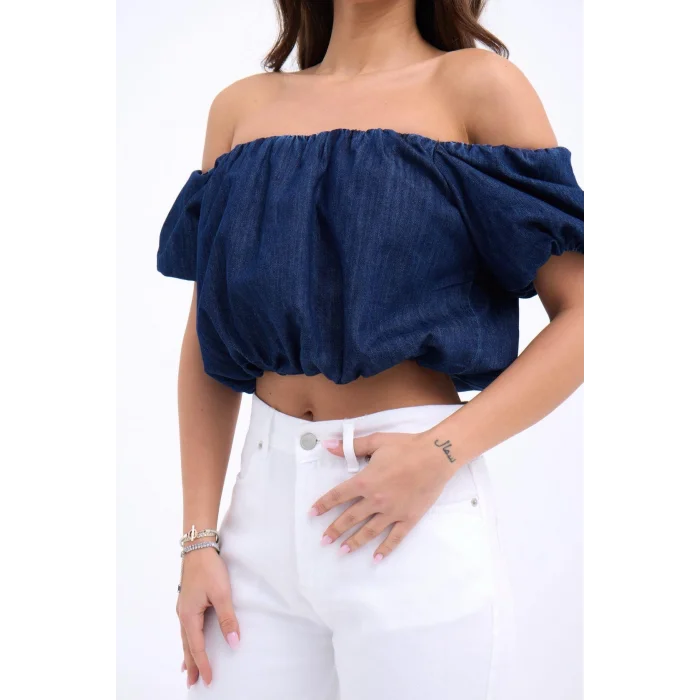 7341 CROP-MAVİ