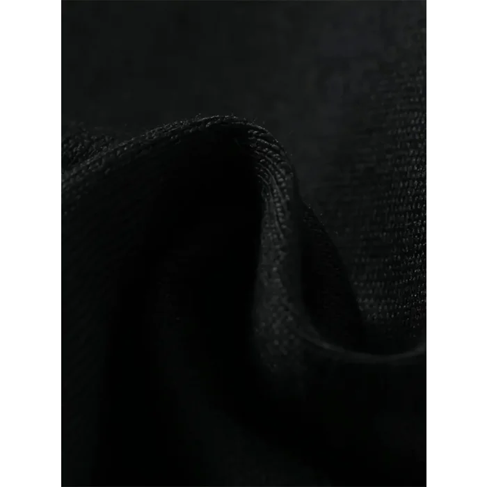Baskılı Oversize Bisiklet Yaka T-shirt - Siyah