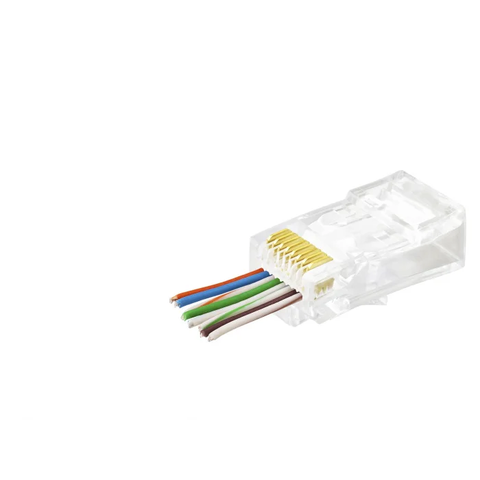Cat6 Ez Rj45 Konnektör 100 Adet Paket - Şeffaf APXRJ45