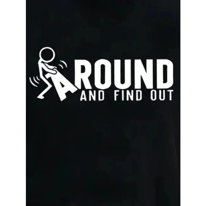 Erkek Around Baskılı Süprem T-shirt