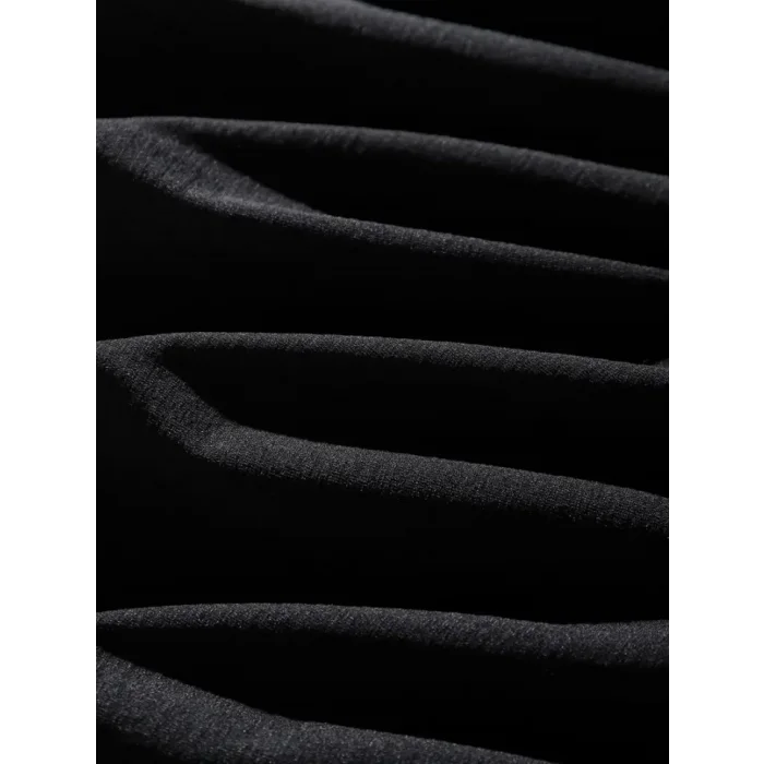 Erkek Dağ Grafikli Tişört, Yaz Için Büyük Beden Rahat T-shirt - Siyah