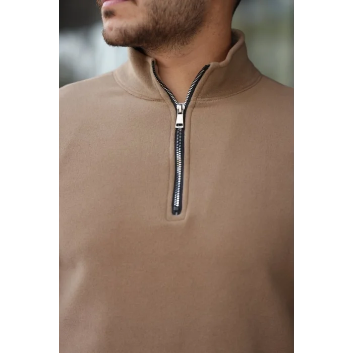 Erkek Zip Yaka Polar Sweat