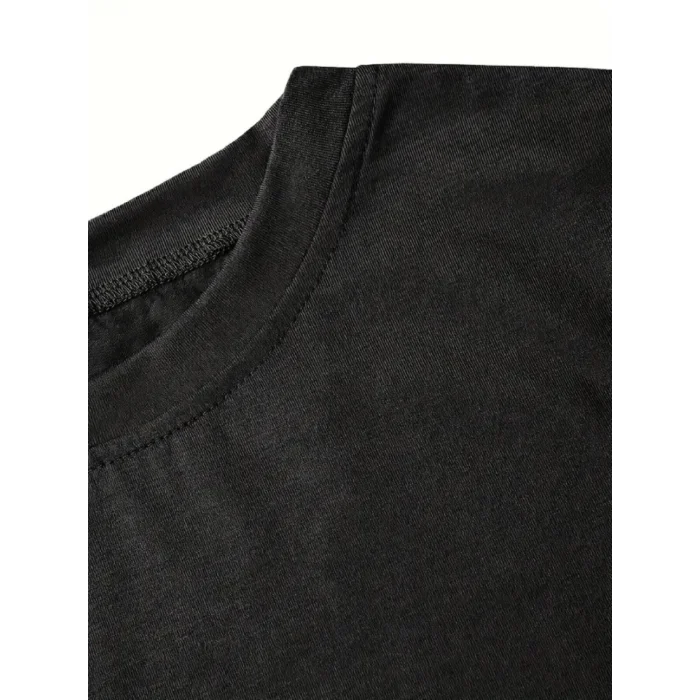 Fiyonk Baskılı Siyah Oversize Unisex T-shirt- Siyah