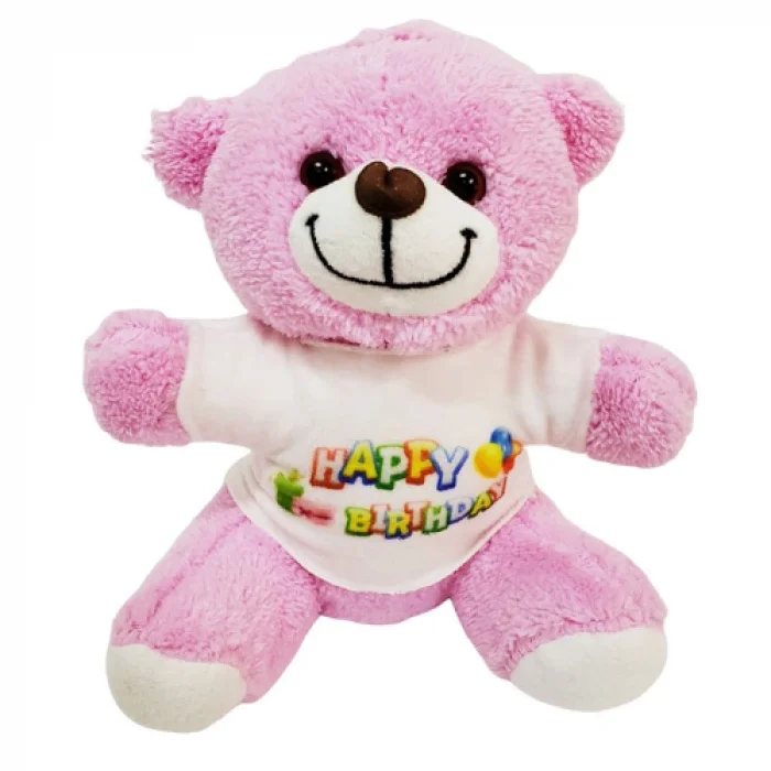 Happy Birthday Tişörtlü Ayıcık