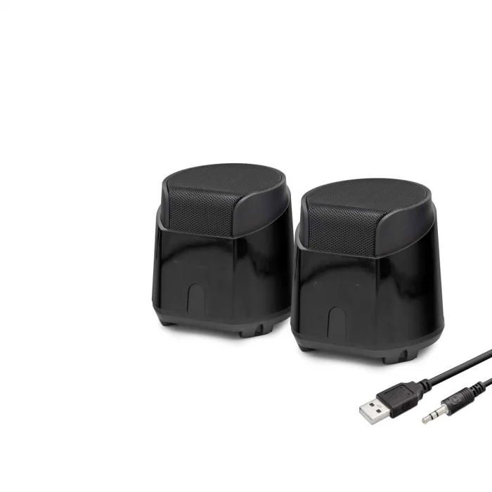 Masaüstü Hoparlör 1+1 USB + 3.5mm - Siyah HD6024