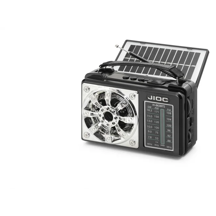 Nostaljik Kamp Ve Outdoor Solar Şarjli Tws Taşinabi̇li̇r Hoparlör H663BTS