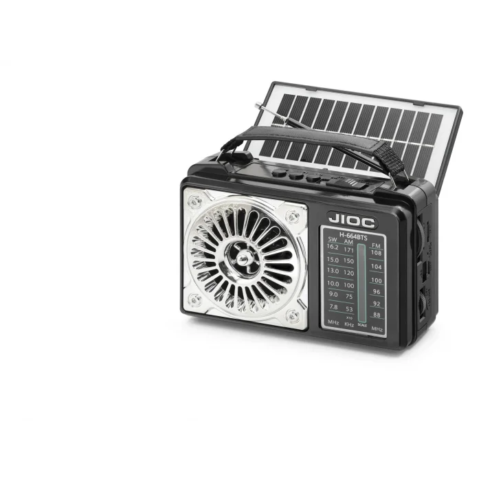 Nostaljik Kamp Ve Outdoor Solar Şarjli Tws Taşinabi̇li̇r Hoparlör H664BTS