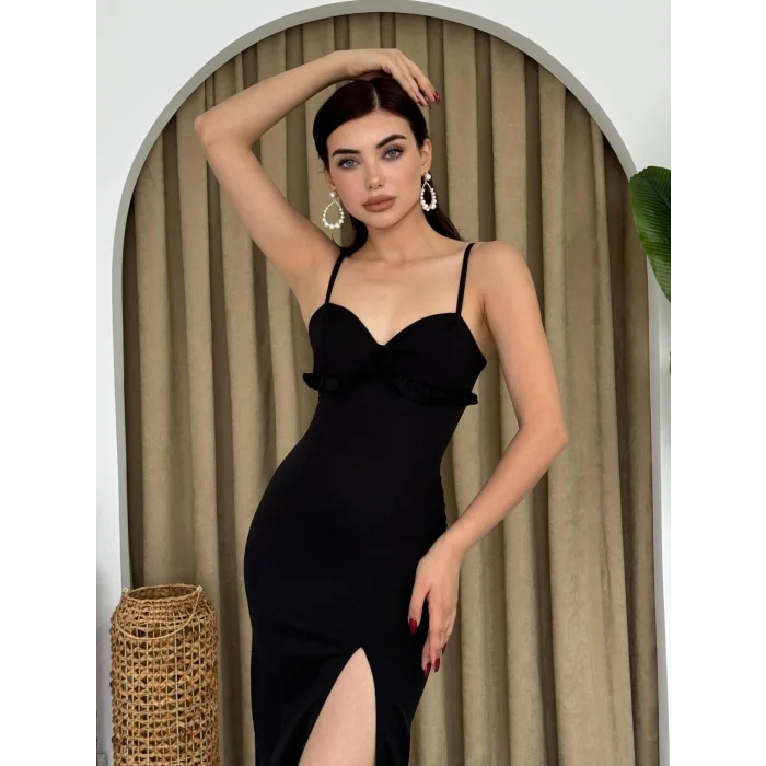 Papalia Sırt Detaylı Elbise