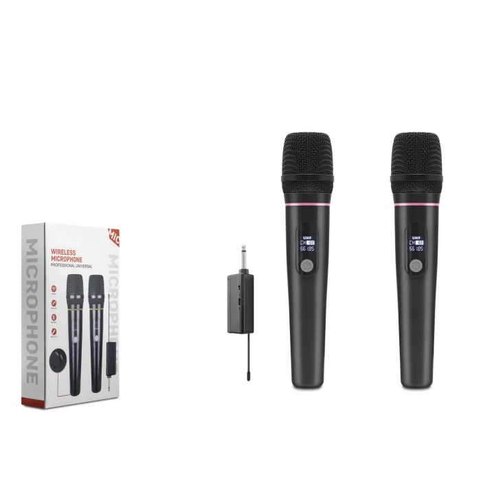 Profesyonel Kablosuz Uhf 2’Li̇ Mi̇krofon Seti̇ - 6.35Mm - Si̇yah HDX2791