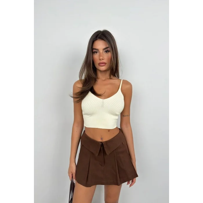 V Yaka Crop Bluz