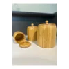 1 Adet Bambu Ahşap Kavanoz - Saklama Kabı- Baharatlık (11 x 8 cm)