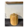 1 Adet Bambu Ahşap Kavanoz - Saklama Kabı- Baharatlık (11 x 8 cm)