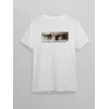 10 Kasım Unisex Atatürk Baskılı T-shirt - Beyaz